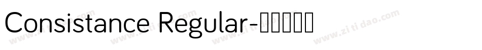 Consistance Regular字体转换